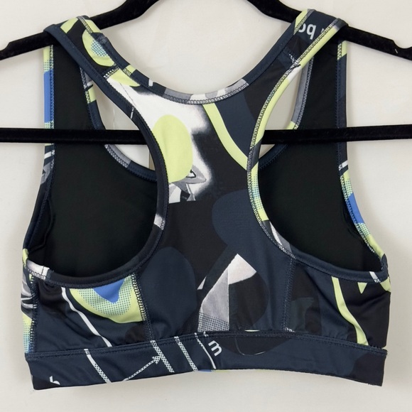 Puma - XS Tight Fit Racer Back Sports Bra Moisture Management Black & Yellow NWT - Picture 2 of 8